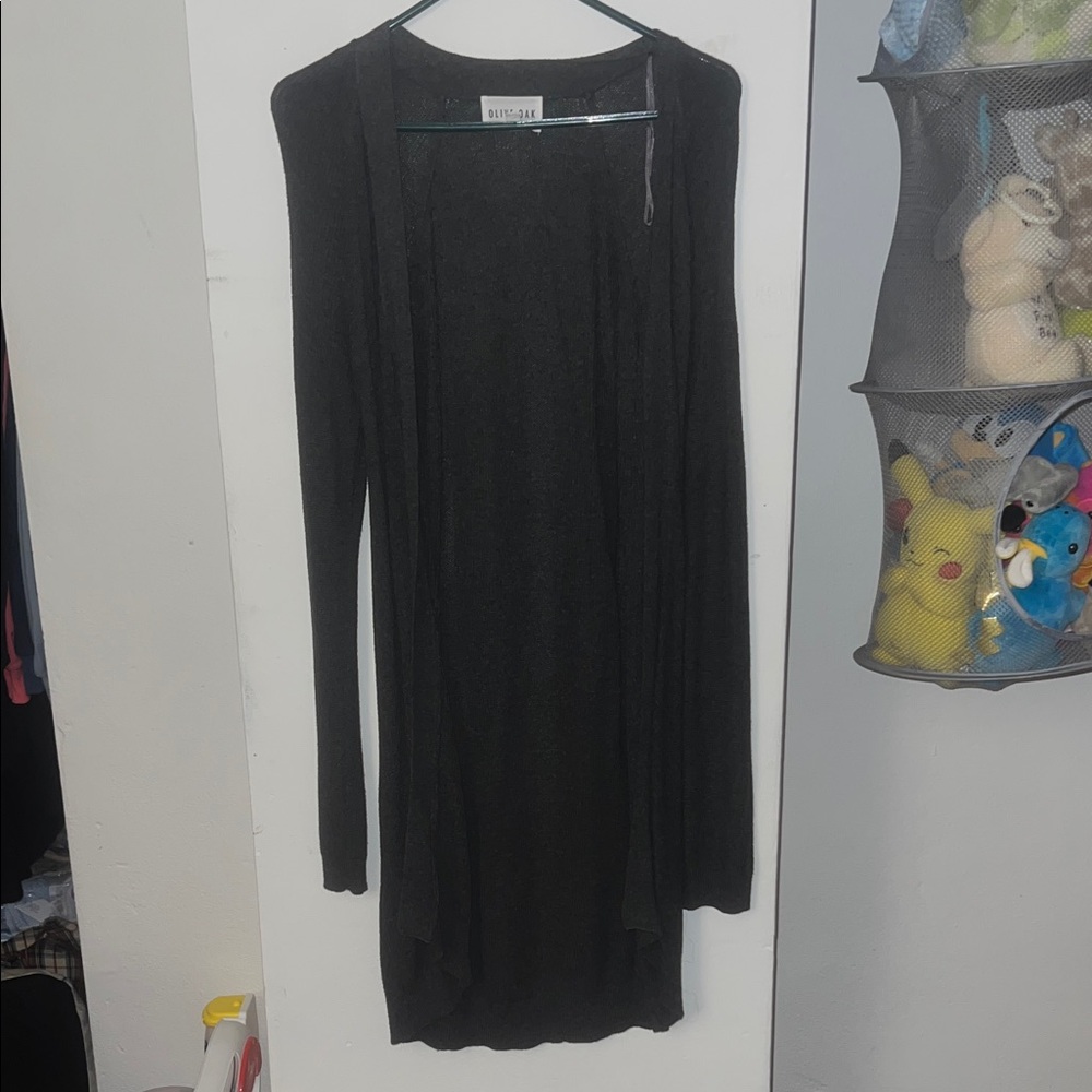 Blu Sage Charcoal Long Sleeve Dress